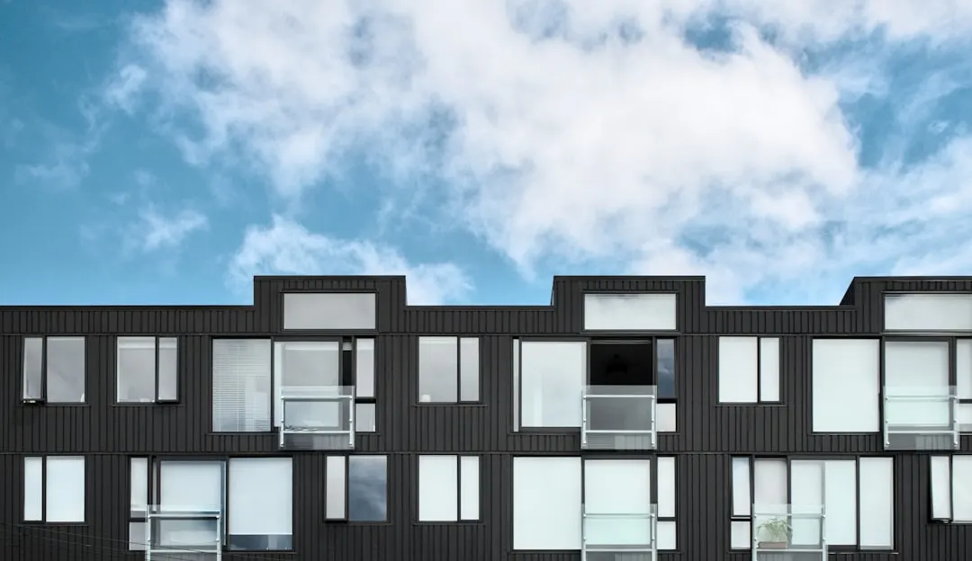 Modern multifamily building