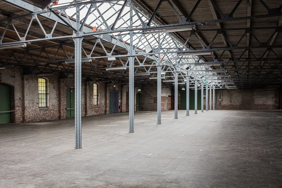 Large industrial facility interior